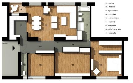 PREDANÝ! Moderný 4 izbový byt na Letnej ulici