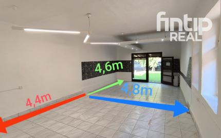PRENAJATÉ – Obchodné/kancelárske priestory, Hlavná ulica – Moldava nad Bodvou