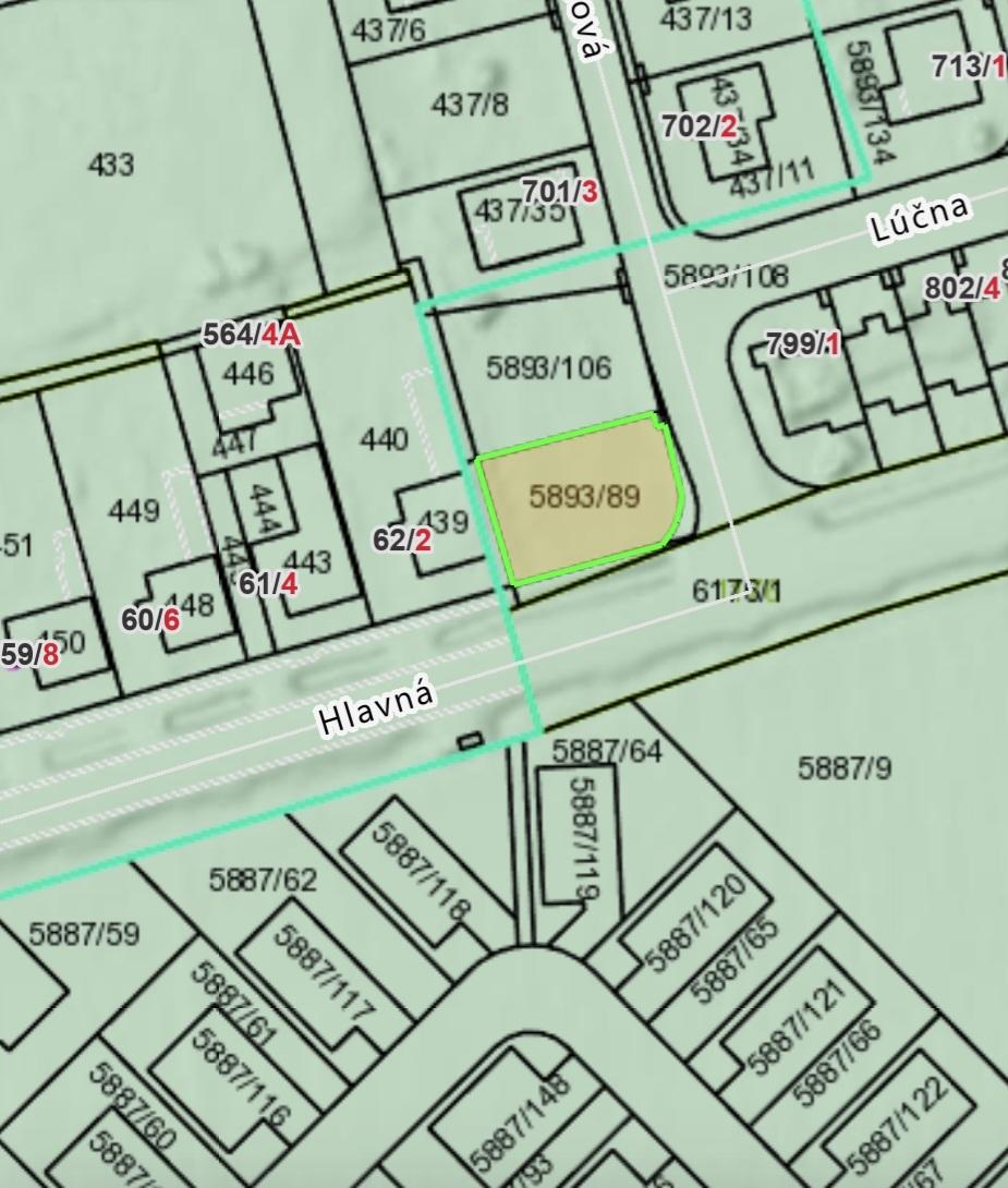 Rovinatý stavebny pozemok Nové Mokrance